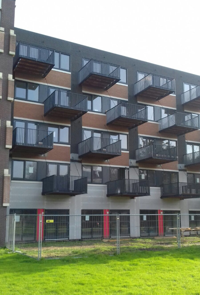 constructiebedrijf de groot project 37 balkons in Hoorn